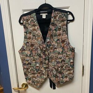 Multicolor Patterned Women's Vest